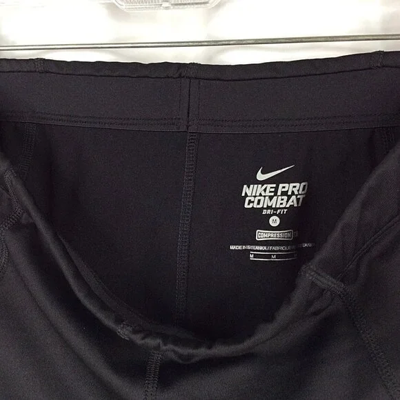Nike Pro Combat Dri-Fit Full Length Compression Pants Women's Size Medium Black - Picture 6 of 9